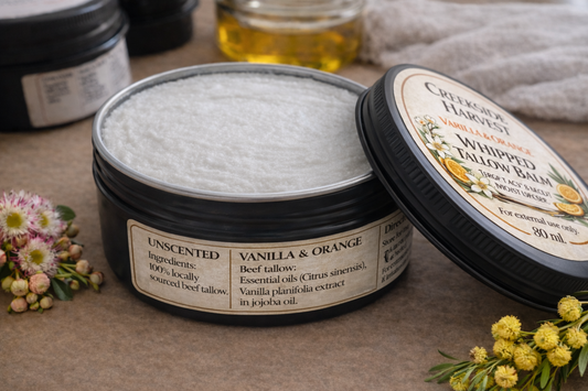 Whipped Tallow Balm: Vanilla & Orange